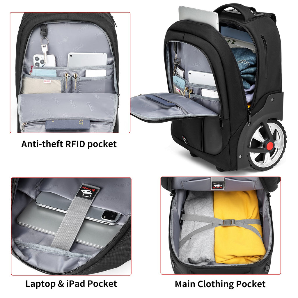 Business-Trolley-Rucksack mit Laptopfach · 20 Zoll