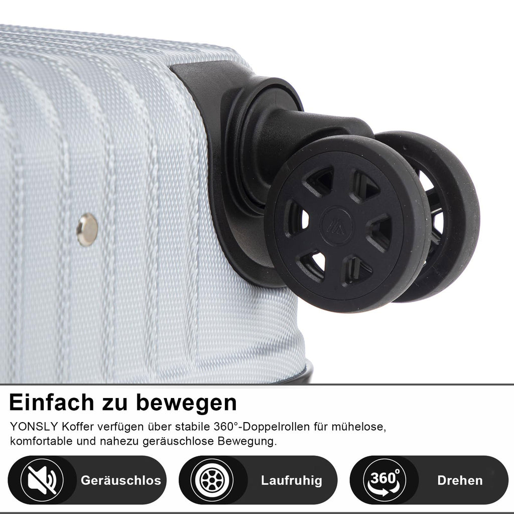 Kofferset 3-teilig · 20 / 24 / 28 Zoll · 4 Rollen