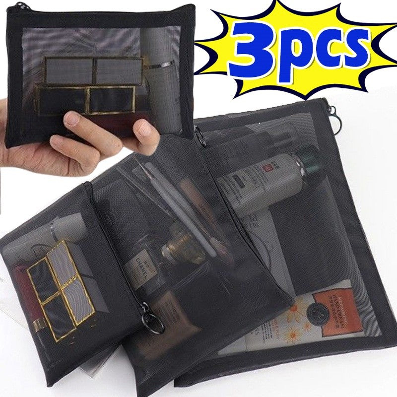 Kosmetiktaschen transparent · Netz · Set